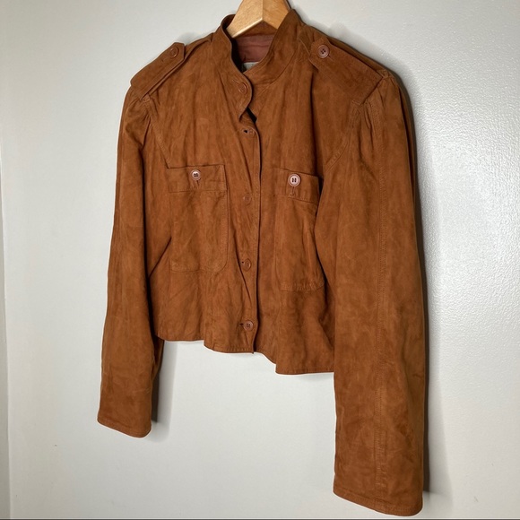 Gucci Jackets & Blazers - GUCCI Rare Vintage 70s Leather Button Front Jacket
